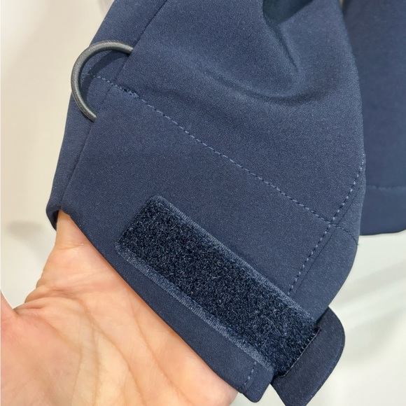 Eddie Bauer Navy Soft Shell Jacket Rice Business Logo Size Small - Picture 9 of 11
